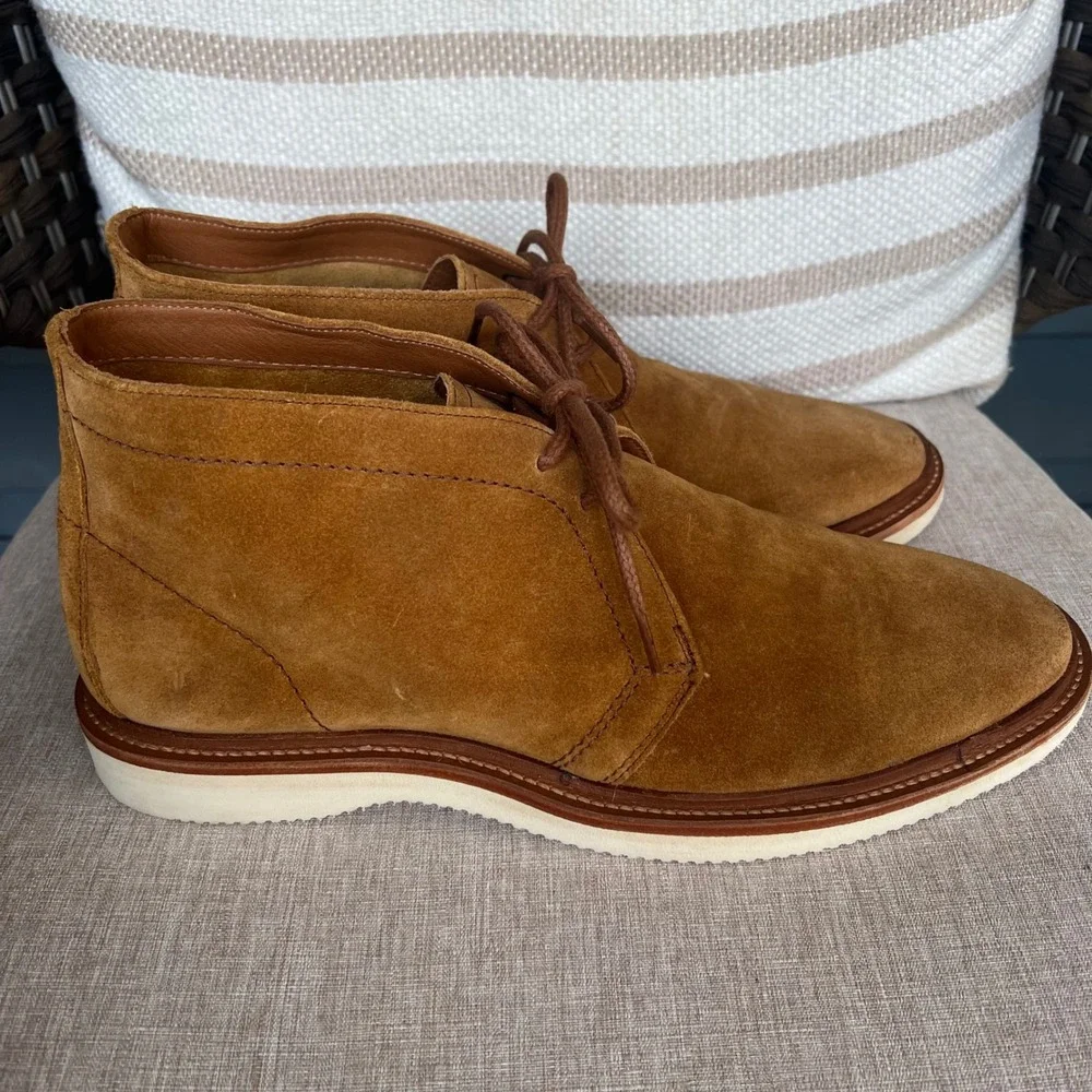 Frye Men's 12 Paul Weekend Chukka Boots Cognac Brown Suede 34807618ZB Americana - Picture 1 of 13
